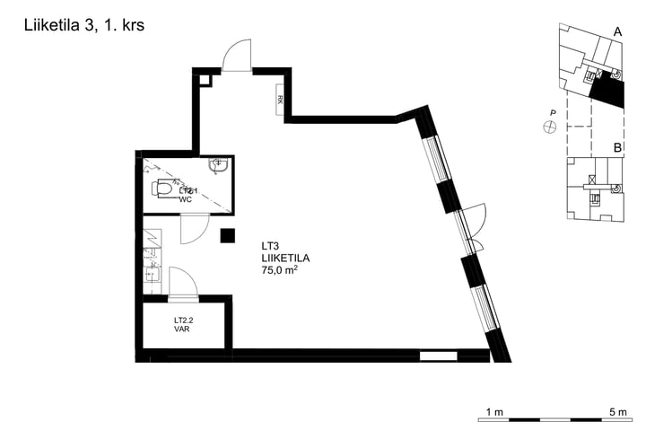 Avara Liiketila 3, 1. krs